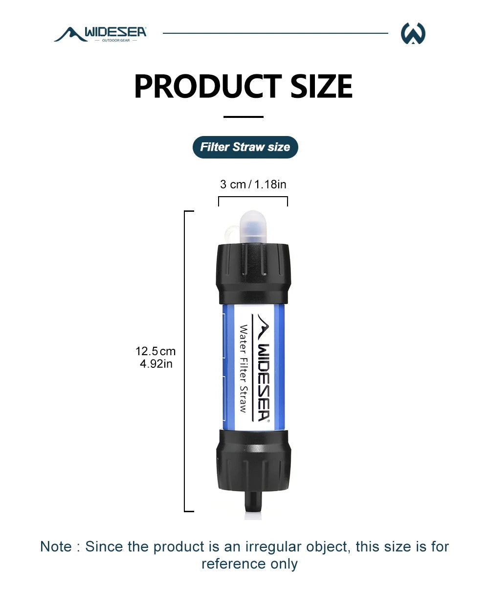 Stavera™ Överlevnadsvattenfilter Sugrör